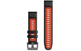 QUICKFIT 22 silikoon kellarihm twotone - Black/Flame Red Silikoon - Black/Flame Red