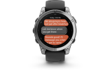 Spordikell Garmin fenix E 47mm Stainless Steel/Black Stainless Steel Black Band