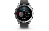 Spordikell Garmin fenix E 47mm Stainless Steel/Black Stainless Steel Black Band