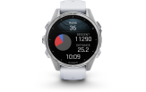 Spordikell Garmin fenix 8 43mm AMOLED,Glass,BareSS/Whitestone Silver with Whitestone Band