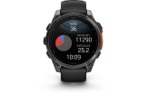 Spordikell Garmin fenix 8 47mm AMOLED,Glass/SS,SlateGray Steel/Black,BlkBnd Slate Gray with Black band