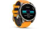 Spordikell fenix 8 47mm AMOLED Sapphire Titanium with Orange Band