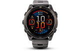 Spordikell Garmin fenix 8 47mm AMOLED Sapphire Carbon Gray DLC Ti with Black Titanium Band AMOLED Sapphire Carbon Gray DLC Ti with Black Titanium Band