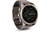 Spordikell Garmin fenix 8 47mm Solar Sapphire Titanium Yellow with Gray Titanium Band Solar Sapphire Titanium Yellow with Gray Titanium Band