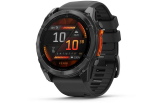 Spordikell Garmin fenix 8 51mm AMOLED,Glass/SS,SlateGray Steel/Black,BlkBnd,WW AMOLED Slate Gray with Black band