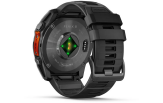 Spordikell Garmin fenix 8 51mm AMOLED,Glass/SS,SlateGray Steel/Black,BlkBnd,WW AMOLED Slate Gray with Black band