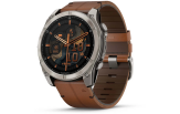 Spordikell Garmin fenix 8 51mm AMOLED Sapphire Titanium with Chestnut Leather Band AMOLED Sapphire Titanium with Chestnut Leather Band