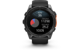 Spordikell Garmin fenix 8 51mm AMOLED,Glass/SS,SlateGray Steel/Black,BlkBnd,WW AMOLED Slate Gray with Black band