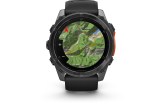 Spordikell Garmin fenix 8 51mm AMOLED,Glass/SS,SlateGray Steel/Black,BlkBnd,WW AMOLED Slate Gray with Black band