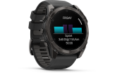 Spordikell Garmin fenix 8 51mm AMOLED,Saph,CrbnGryTi/Blk,Blk/PebbleGryBnd,EMEA Sapphire Carbon Gray DLC Ti with Black band