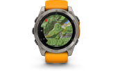 Spordikell fenix 8 51mm AMOLED Sapphire Titanium with Orange Band