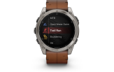 Spordikell Garmin fenix 8 51mm AMOLED Sapphire Titanium with Chestnut Leather Band AMOLED Sapphire Titanium with Chestnut Leather Band