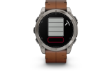 Spordikell Garmin fenix 8 51mm AMOLED Sapphire Titanium with Chestnut Leather Band AMOLED Sapphire Titanium with Chestnut Leather Band