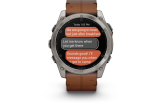 Spordikell Garmin fenix 8 51mm AMOLED Sapphire Titanium with Chestnut Leather Band AMOLED Sapphire Titanium with Chestnut Leather Band