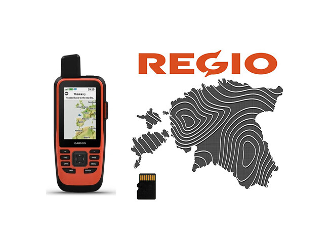 Käsi GPS merele Garmin GPSMAP 86i (inReach) + Regio Topo mälukaart GPSMAP 86i (inReach) + Regio Topo mälukaart