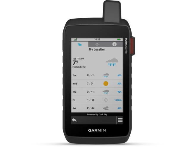 Käsi GPS Garmin Montana 750i + Regio Topo mälukaart Montana 750i + Regio Topo mälukaart