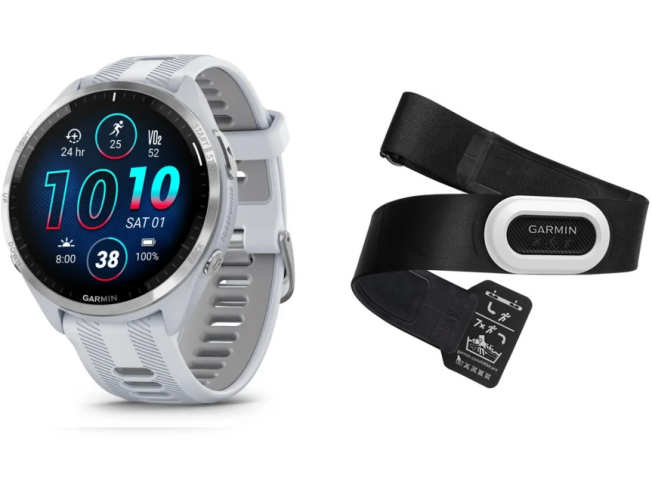 Spordikell Garmin Forerunner 965, White + HRM-Pro Plus pulsivöö White + HRM-Pro Plus pulsivöö