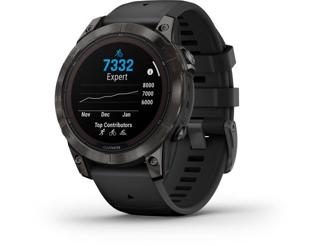 Spordikell Garmin fenix 7 PRO Sapphire Solar - Carbon Gray TLC Ti Black Sapphire - Carbon Gray TLC Ti Black