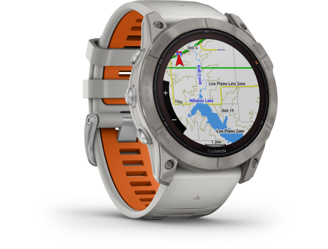 Spordikell Garmin fenix 7X PRO Sapphire Solar - Fog Gray Ti Ember Orange Sapphire - Fog Gray Ti Ember Orange