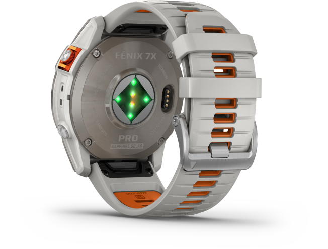 Spordikell Garmin fenix 7X PRO Sapphire Solar - Fog Gray Ti Ember Orange Sapphire - Fog Gray Ti Ember Orange