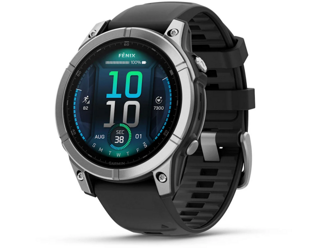 Spordikell Garmin fenix E 47mm Stainless Steel/Black Stainless Steel Black Band