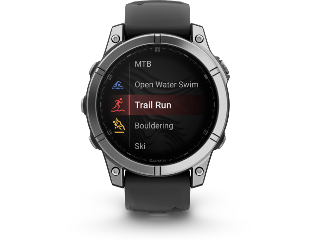 Spordikell Garmin fenix E 47mm Stainless Steel/Black Stainless Steel Black Band