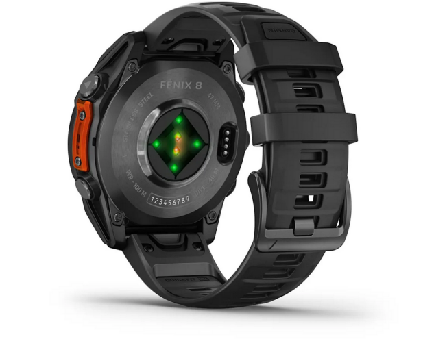 Spordikell Garmin fenix 8 47mm AMOLED,Glass/SS,SlateGray Steel/Black,BlkBnd Slate Gray with Black band