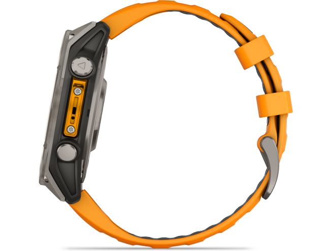 Spordikell fenix 8 47mm AMOLED Sapphire Titanium with Orange Band