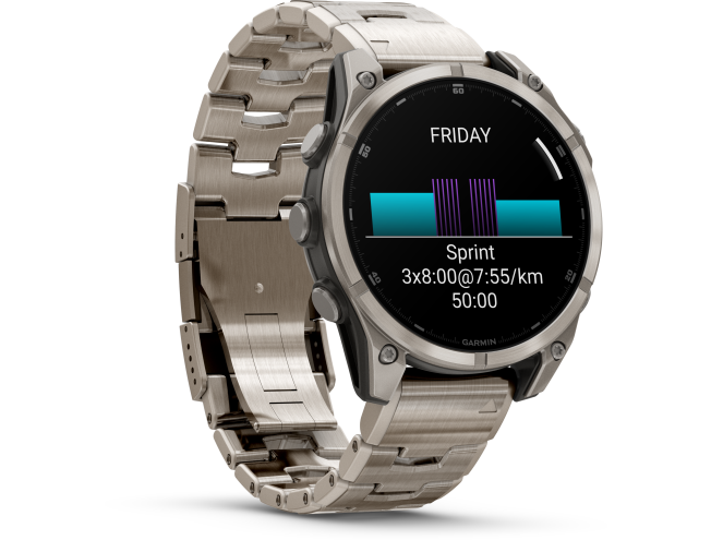 Spordikell Garmin fenix 8 47mm AMOLED Sapphire Titanium with Titanium Band Sapphire Titanium with Titanium Band