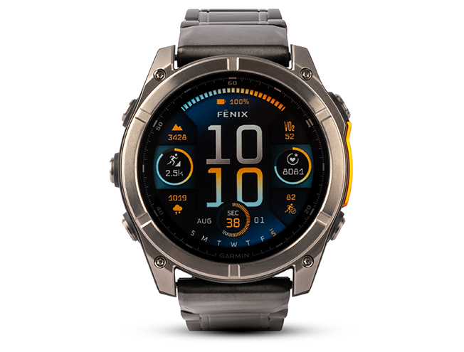 Spordikell Garmin fenix 8 47mm AMOLED Sapphire Titanium Orange with Gray Titanium Band AMOLED Sapphire Titanium Orange with Gray Titanium Band