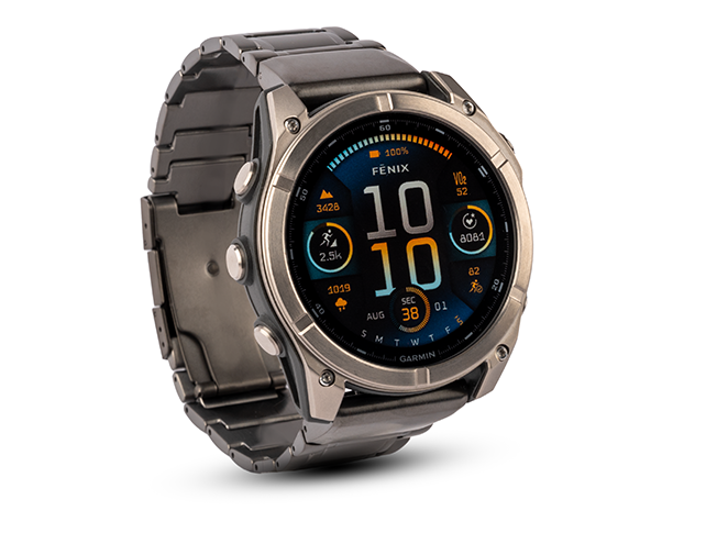 Spordikell Garmin fenix 8 47mm AMOLED Sapphire Titanium Orange with Gray Titanium Band AMOLED Sapphire Titanium Orange with Gray Titanium Band