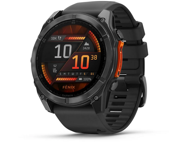 Spordikell Garmin fenix 8 51mm AMOLED,Glass/SS,SlateGray Steel/Black,BlkBnd,WW AMOLED Slate Gray with Black band