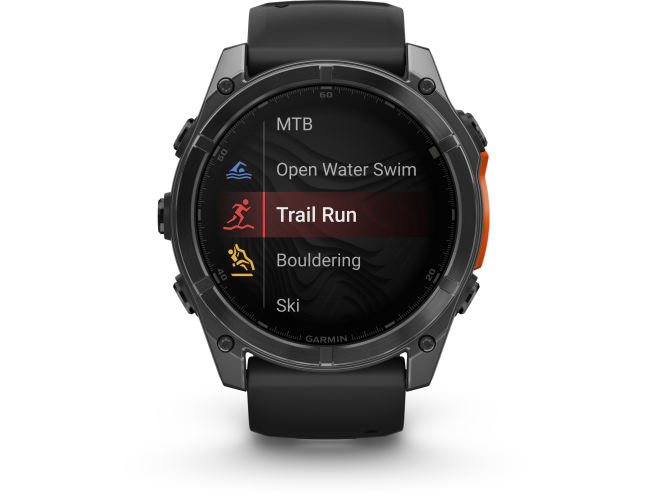 Spordikell Garmin fenix 8 51mm AMOLED,Glass/SS,SlateGray Steel/Black,BlkBnd,WW AMOLED Slate Gray with Black band