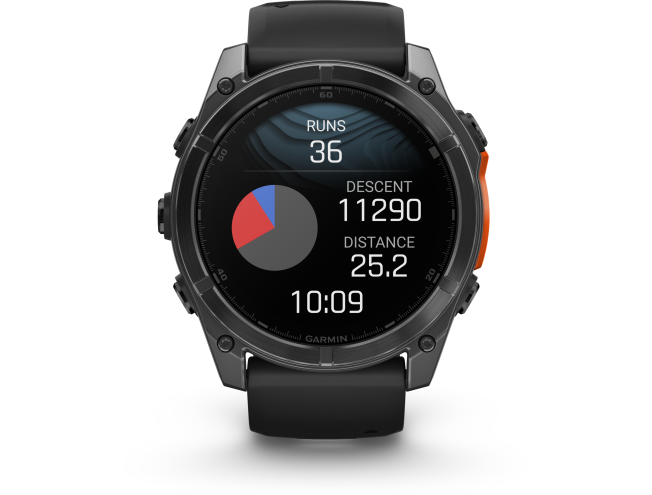 Spordikell Garmin fenix 8 51mm AMOLED,Glass/SS,SlateGray Steel/Black,BlkBnd,WW AMOLED Slate Gray with Black band