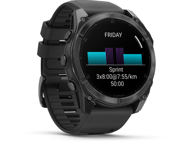 Spordikell Garmin fenix 8 51mm AMOLED,Glass/SS,SlateGray Steel/Black,BlkBnd,WW AMOLED Slate Gray with Black band