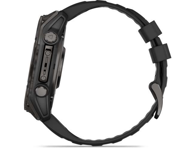 Spordikell Garmin fenix 8 51mm AMOLED,Saph,CrbnGryTi/Blk,Blk/PebbleGryBnd,EMEA Sapphire Carbon Gray DLC Ti with Black band