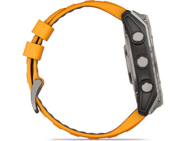 Spordikell fenix 8 51mm AMOLED Sapphire Titanium with Orange Band