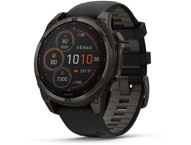 Spordikell Garmin fenix 8 47mm Solar Sapphire Carbon Gray DLC Ti with Black Titanium band Sapphire - Carbon Gray DLC Ti with Black Titanium band