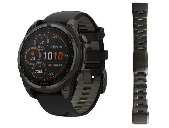 Spordikell Garmin fenix 8 47mm Solar Sapphire Carbon Gray DLC Ti with Black Titanium band Sapphire - Carbon Gray DLC Ti with Black Titanium band