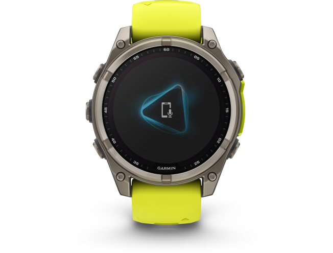 Spordikell Garmin fenix 8 47mm Sapphire Solar Titanium with Yellow Band Sapphire - Titanium with Yellow Band