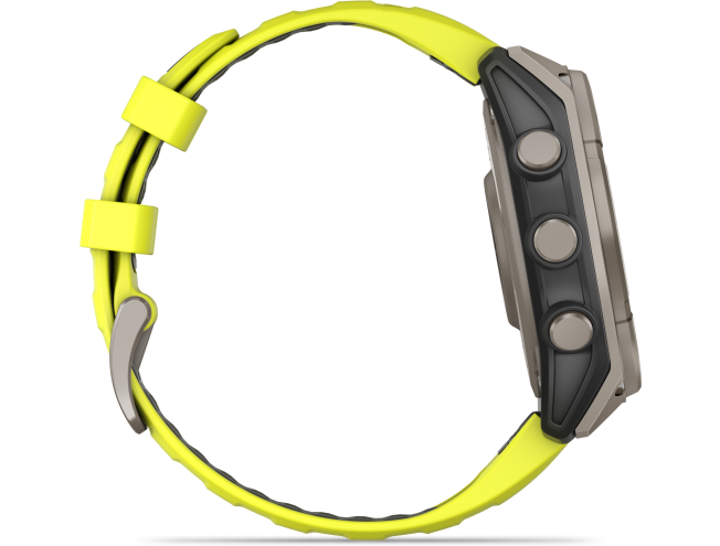 Spordikell Garmin fenix 8 47mm Sapphire Solar Titanium with Yellow Band Sapphire - Titanium with Yellow Band