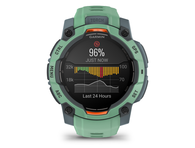 Seikluskell Garmin Instinct 3 45mm AMOLED Neotroopiline neotroopilise rihmaga AMOLED Neotroopiline