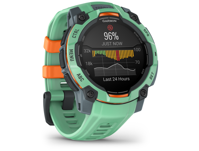 Seikluskell Garmin Instinct 3 45mm AMOLED Neotroopiline neotroopilise rihmaga AMOLED Neotroopiline