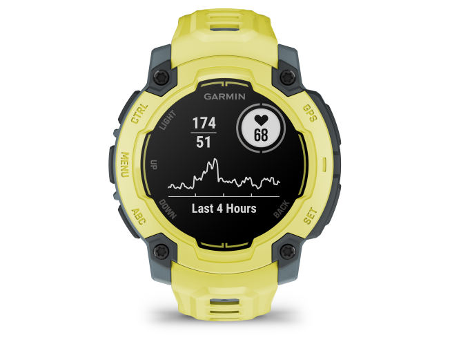 Seikluskell Garmin Instinct E 45mm Ergas laimitoon koos erksat laimitooni rihmaga 45mm Ergas laimitoon