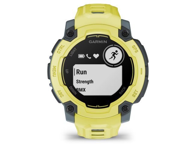 Seikluskell Garmin Instinct E 45mm Ergas laimitoon koos erksat laimitooni rihmaga 45mm Ergas laimitoon