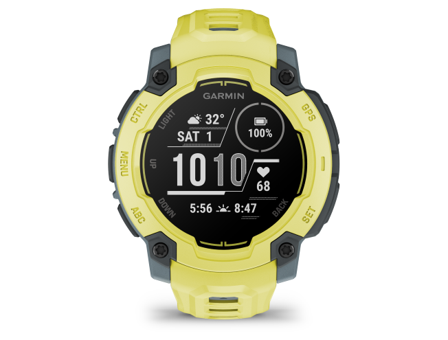 Seikluskell Garmin Instinct E 45mm Ergas laimitoon koos erksat laimitooni rihmaga 45mm Ergas laimitoon