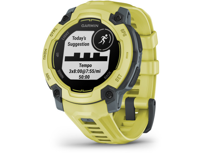 Seikluskell Garmin Instinct E 45mm Ergas laimitoon koos erksat laimitooni rihmaga 45mm Ergas laimitoon