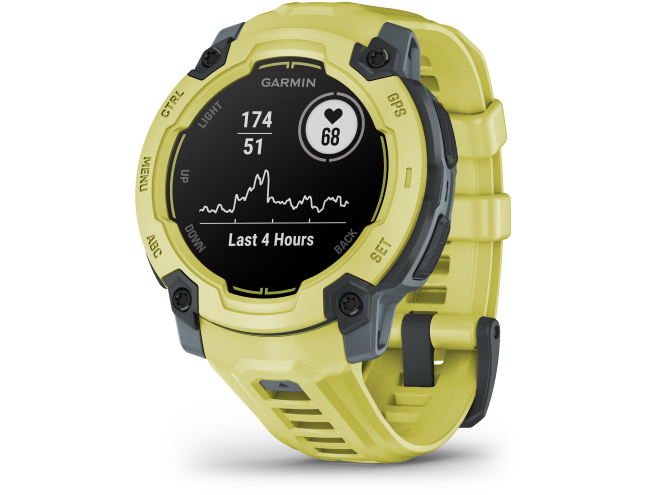 Seikluskell Garmin Instinct E 45mm Ergas laimitoon koos erksat laimitooni rihmaga 45mm Ergas laimitoon