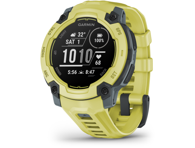 Seikluskell Garmin Instinct E 45mm Ergas laimitoon koos erksat laimitooni rihmaga 45mm Ergas laimitoon