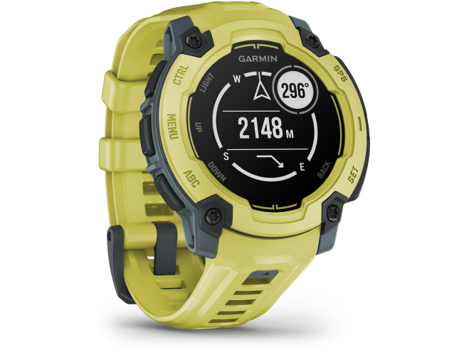 Seikluskell Garmin Instinct E 45mm Ergas laimitoon koos erksat laimitooni rihmaga 45mm Ergas laimitoon